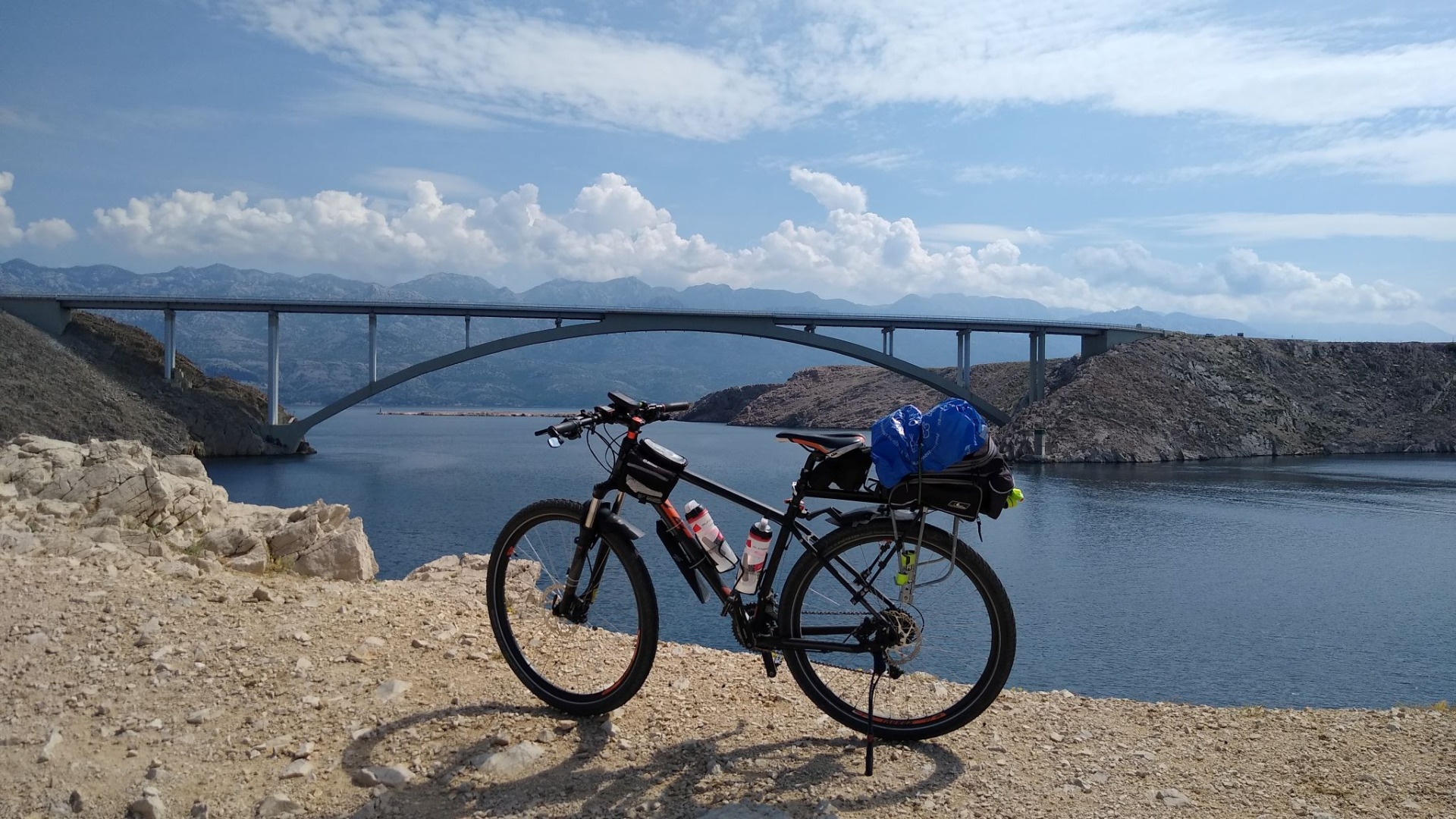 Pažský most, ostrov Pag